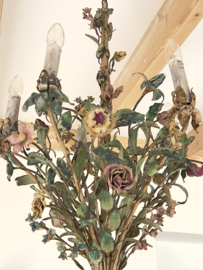 Oude franse bloemen kroonluchter