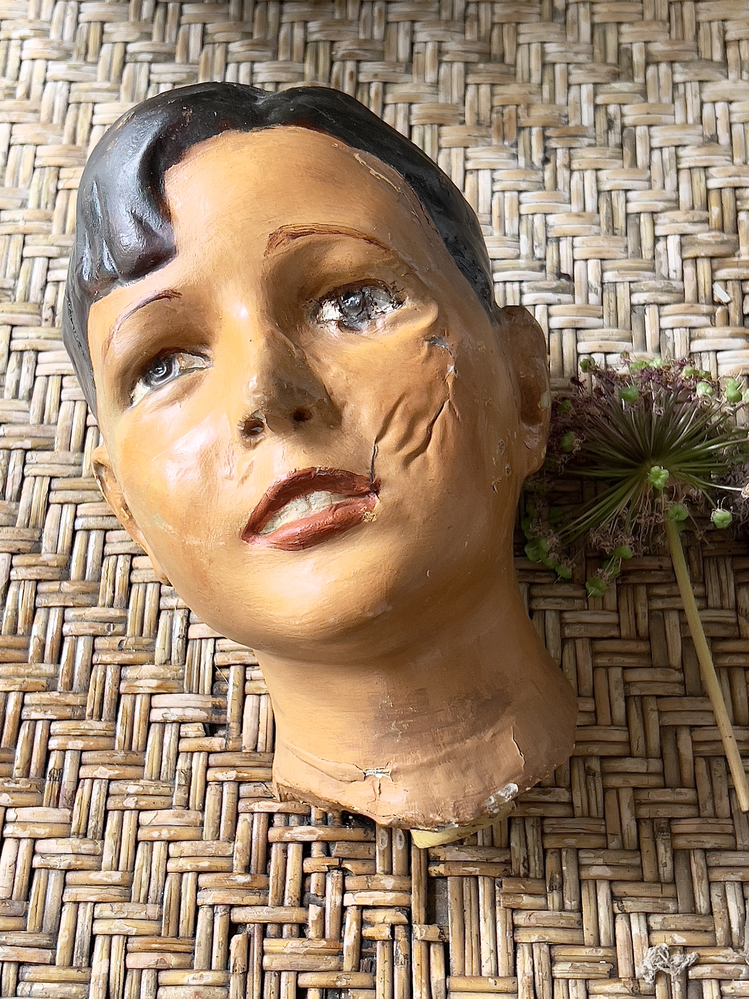 Antiek mannequin hoofd