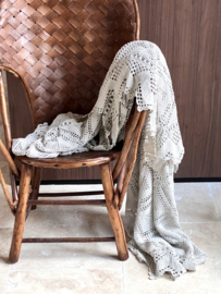 Oude gehaakte sprei
