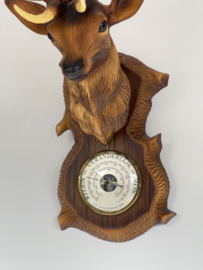 Old barometer deer