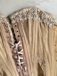 Antiek frans shabby corset
