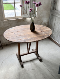Antique oval french wine table