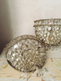 Set franse wandlampjes/ Set french wall lamps