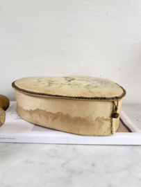 Antique french silk bijouterie box