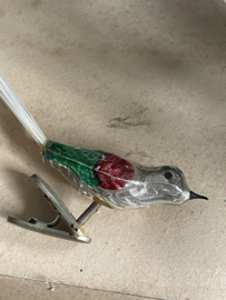 Old glass bird for in the tree