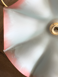 Vintage glazen parasol hanglamp