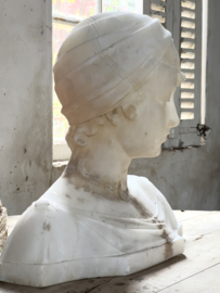Antique huge marble bust