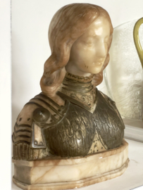 Jeanne D’Arc buste albaster