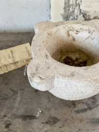 XL old french marble mortar