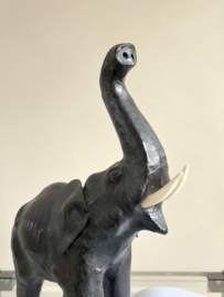 Vintage leather elephant