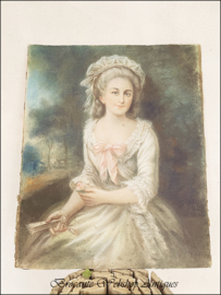 18th century pastel portrait