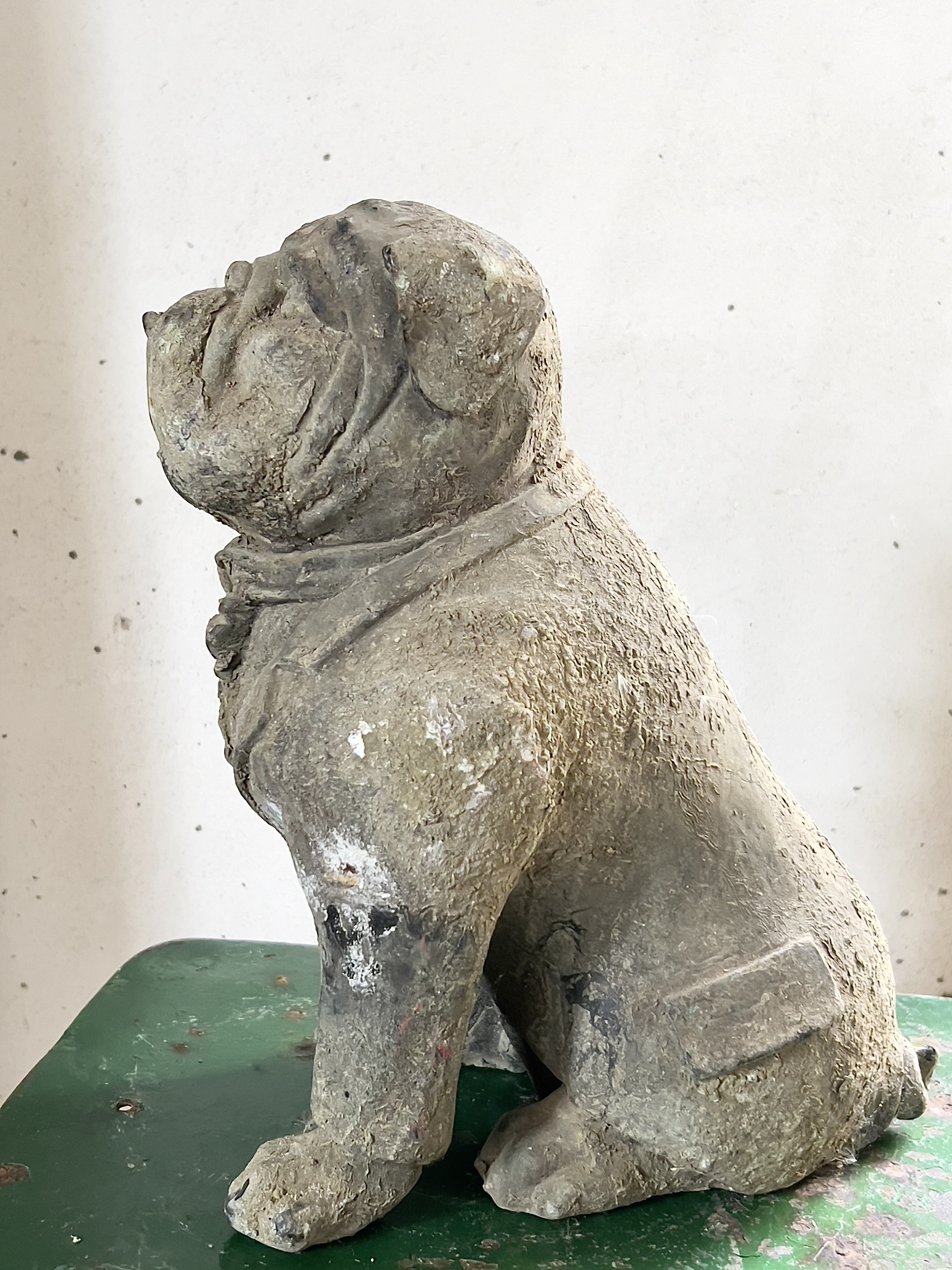 Unieke antieke bulldog