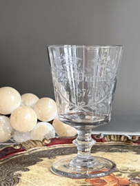 Antique wine glass
