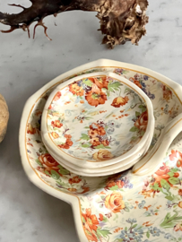 Antique seving dish with some petit four plates