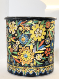 Mooi kleurrijk floral voorraad blik