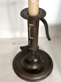 Antique sliding candle holder