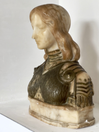 Jeanne D’Arc buste albaster