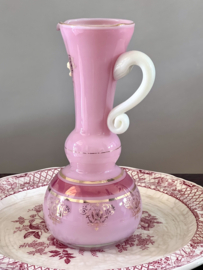 Opaline rose glazen schenkkan