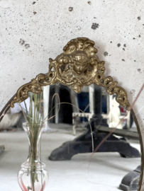 Brocante oval mirror