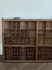 XL antieke lade/ letterbak