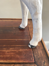 XL antique french ceramic lamb