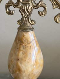 Vintage Onyx marmeren kandelaar