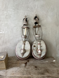 Pair of antique candelabras