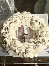 Concrete rose wreath
