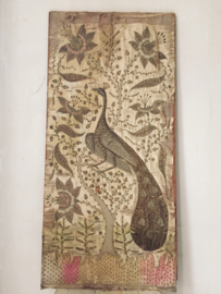 Antiek frans zijden paneel/ Antique french silk panel