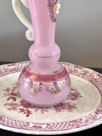 Opaline rose glazen schenkkan