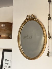 Ovale Rococo spiegel met strik