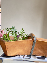 Antique wooden harvest basket