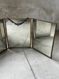 French triptych mirror