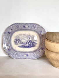 Beautiful old lilac serving plate