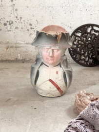 Antique earthenware Napoleon water jug