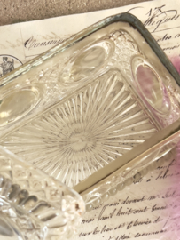 Persglas glas/ kristallen bijouterie kistje