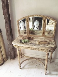 Antiek franse kaptafel/ Antique french dressing table Louis XVI 