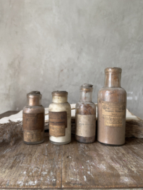 Set antique french bottles