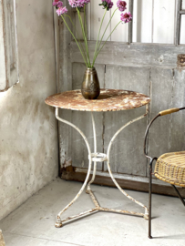 Antique french bistro table