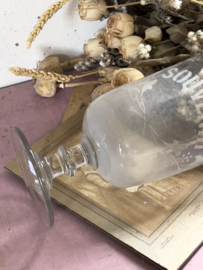 Antiek frans XL souvenir glas