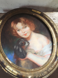 French pastel portrait