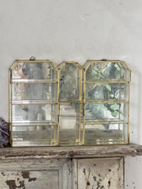 Old mirror vitrine