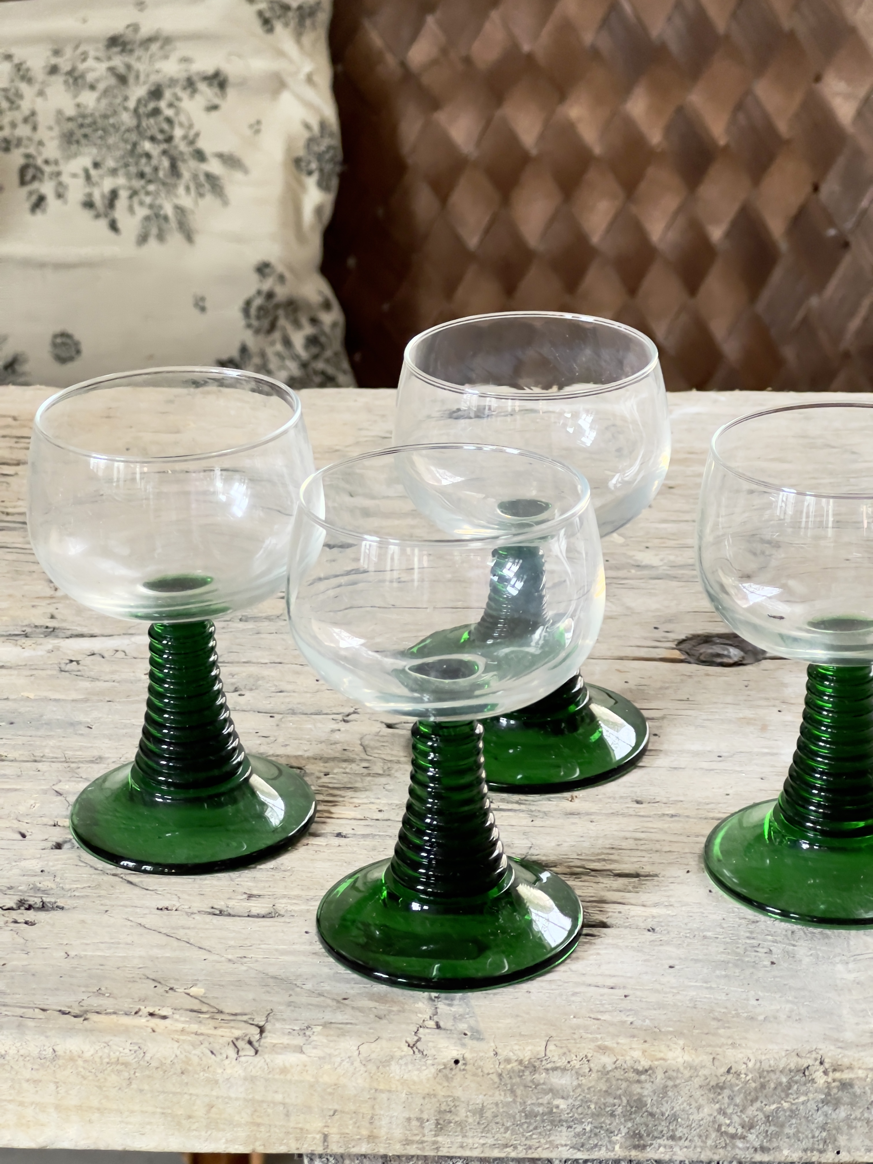 Set 4 roemer glaasjes