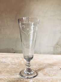 French old huge glass/vase/bowl