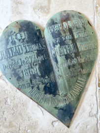 Large antique plaquette bronze