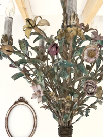Oude franse bloemen kroonluchter