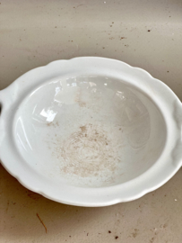 Antique serving dish on foot