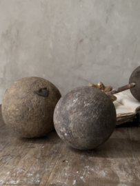 Set van 4 antieke franse houten ballen