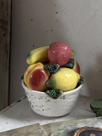 Trompe l'oeil fruit basket 50s