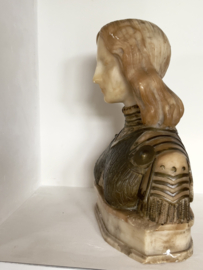 Jeanne D’Arc buste albaster